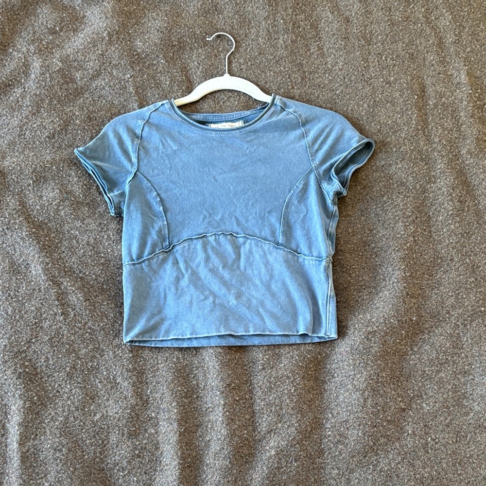 Free People Blue Tee